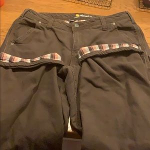 Fleece lined carhartt bottoms